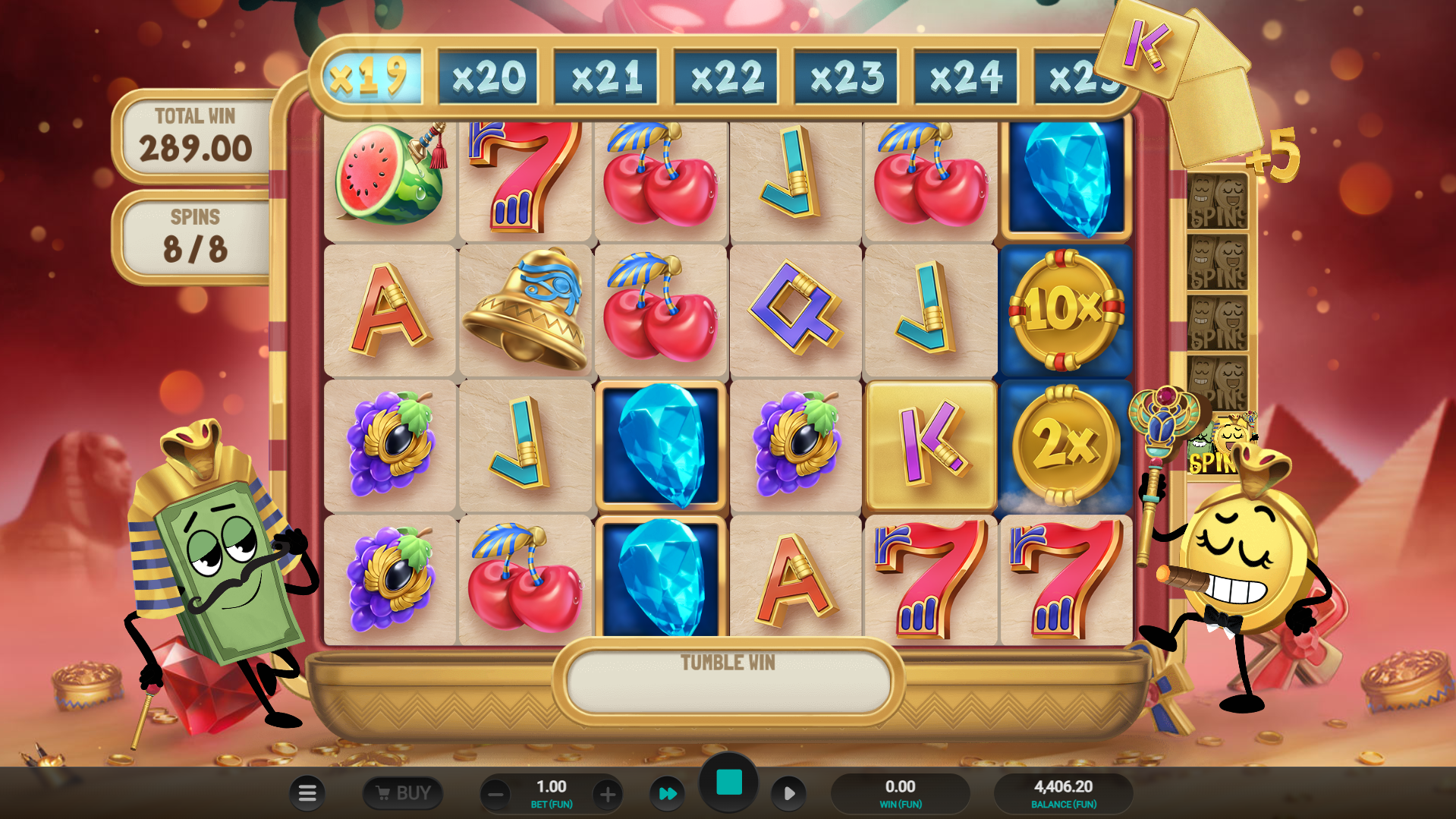 Triggering the Super Bonus Awards the Combination of all 3 Bonus Features Together