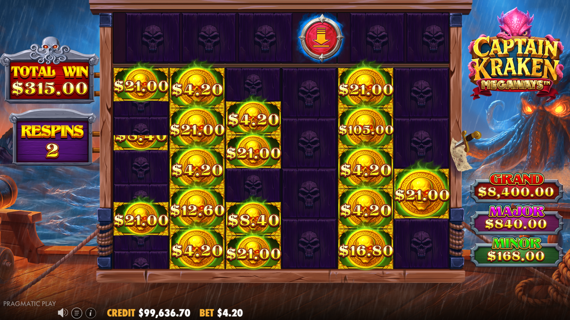 Land up to 4 Modifier Symbols to Enhance Money Symbol Values in the Reels Beneath