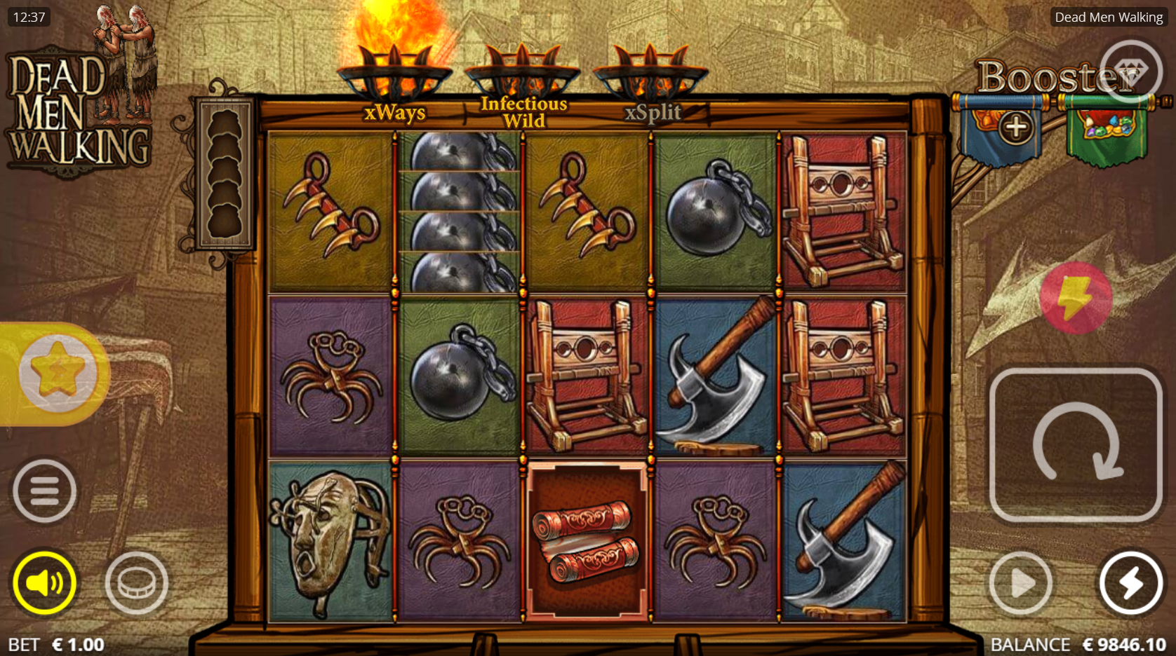 Land Scroll Symbols to Randomly Trigger the Fire Pit Features