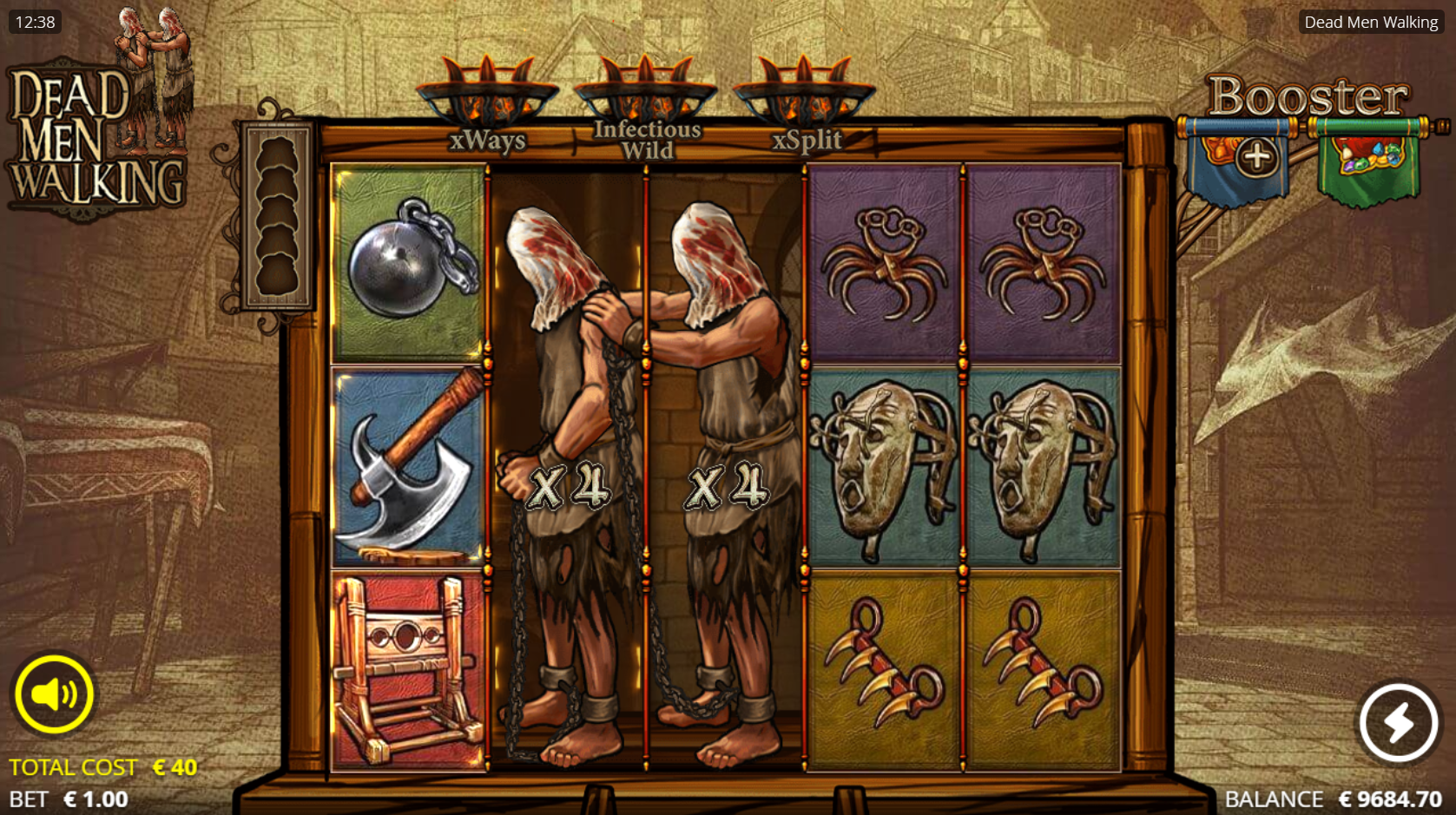 Landing xNudge Wilds Increase the Win Multiplier and Trigger the Dead Man's March Feature