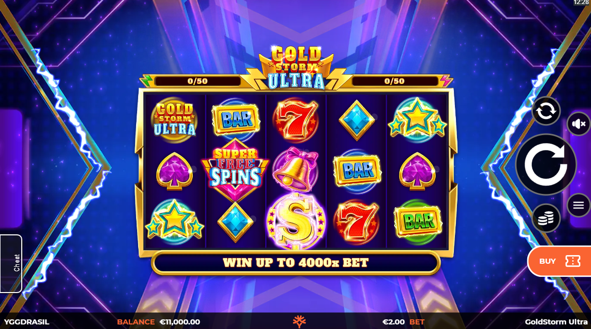 GoldStorm Ultra Base Game Play