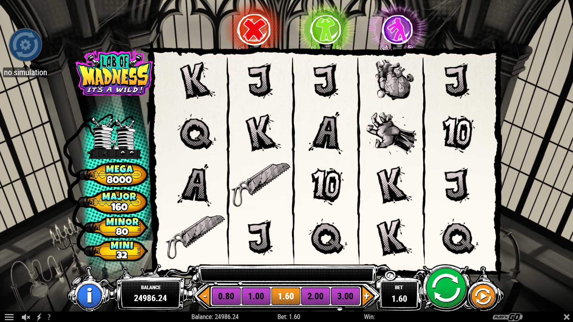 Lab of Madness It's A-Wild! Base Game Play