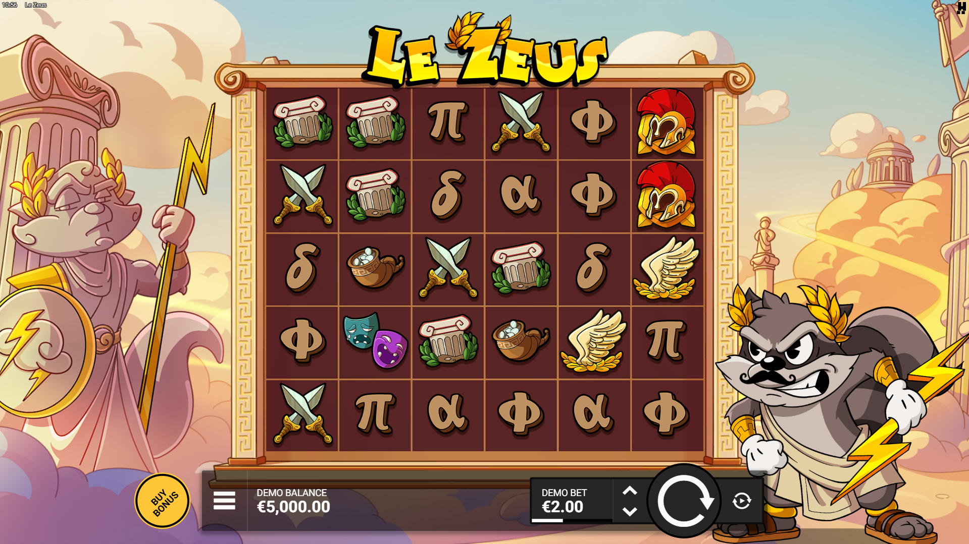 Le Zeus Base Game Play