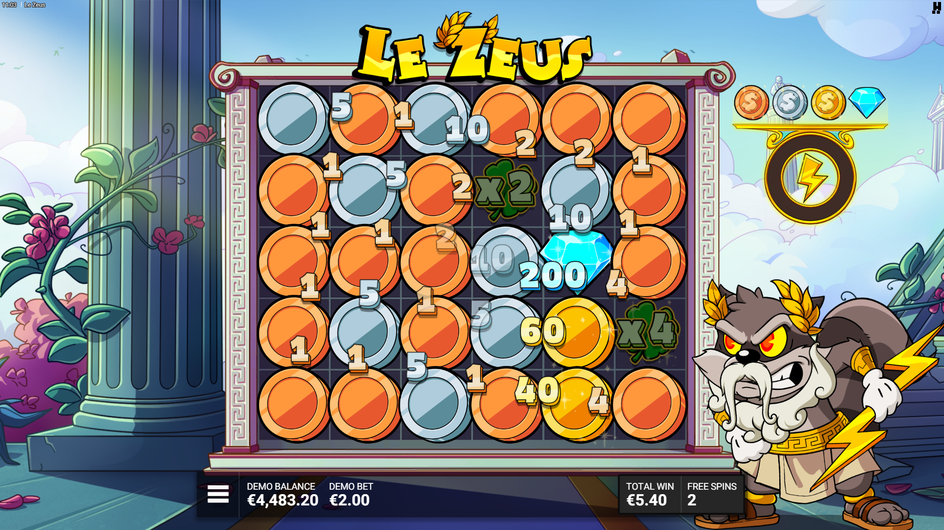 Fill the Mystery Meter in Myth-Taken Identity Free Spins for Full Screen Mystery Reels and Symbol Removals