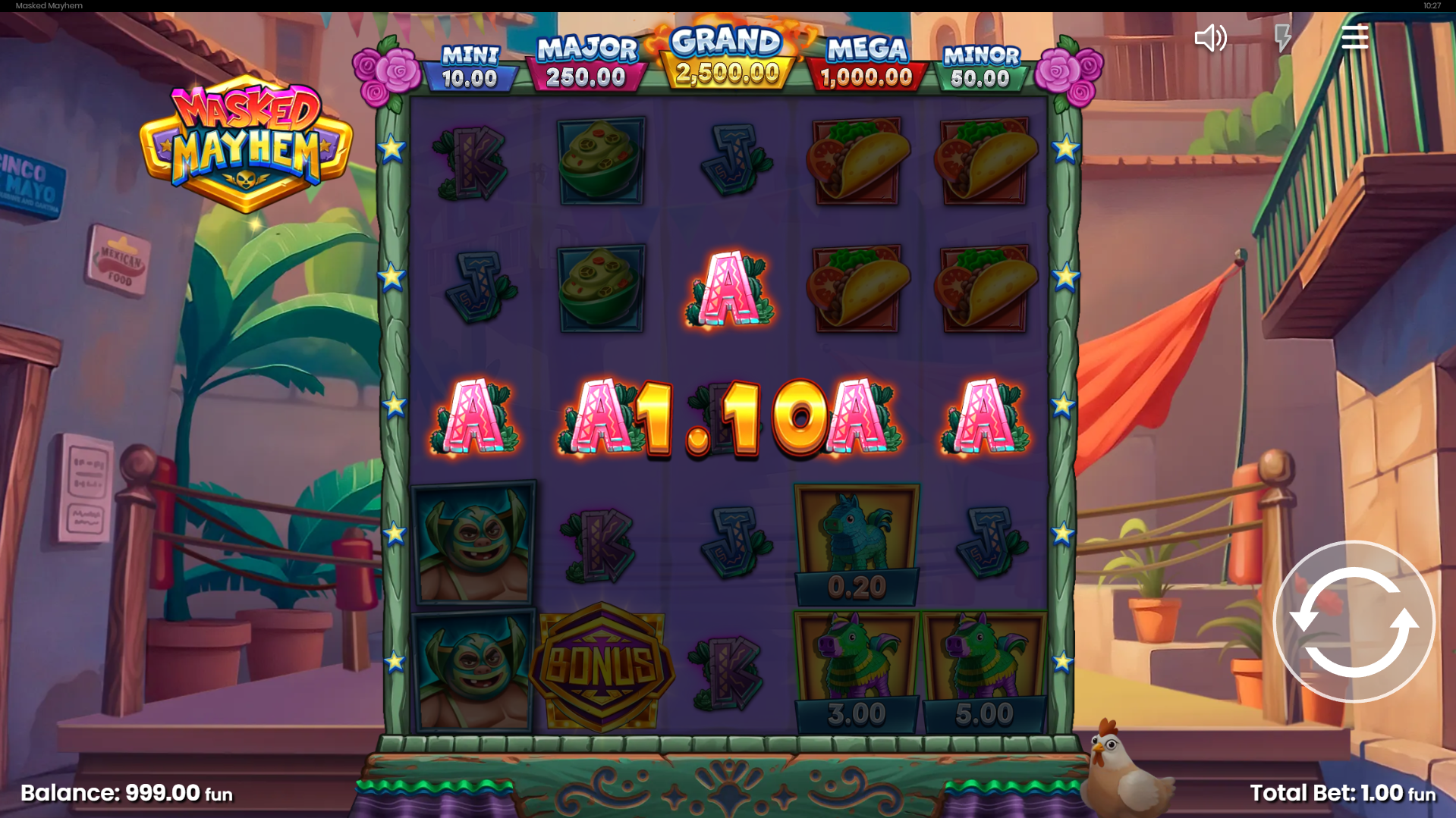 Masked Mayhem Offers Players 50 Fixed Paylines