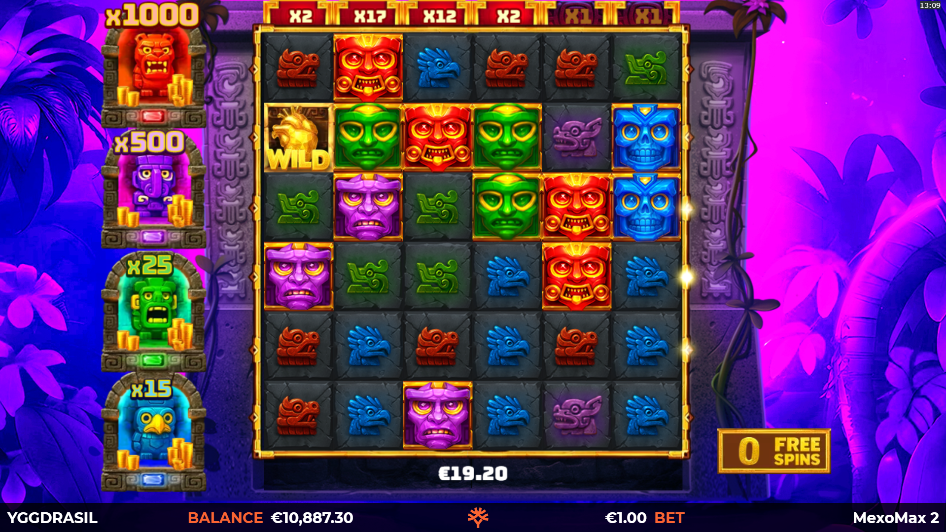 During Free Spins, all Multiplier Values Become Persistent Throughout the Round