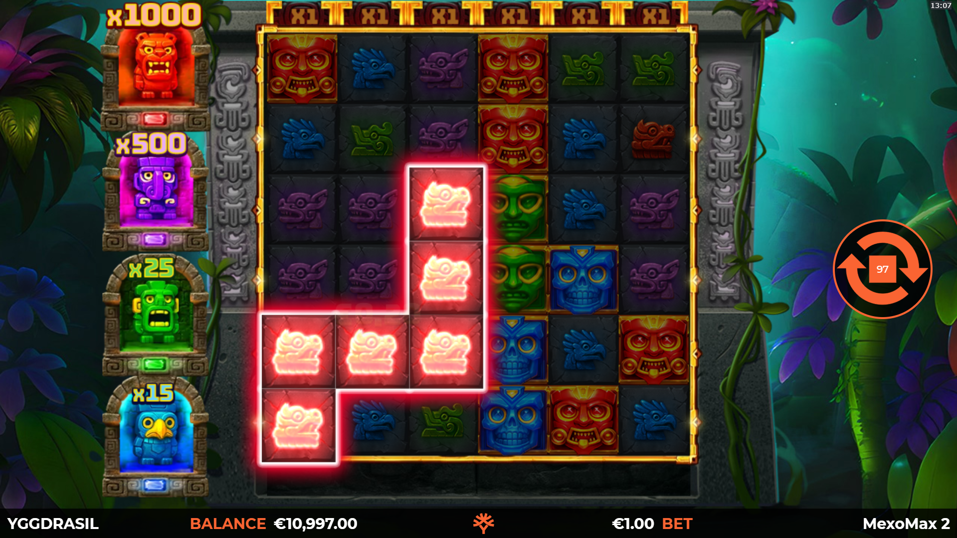 Form Clusters of 5 or More Matching Symbols to Win