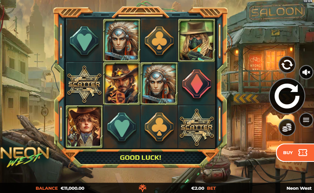 Neon West Base Game Play