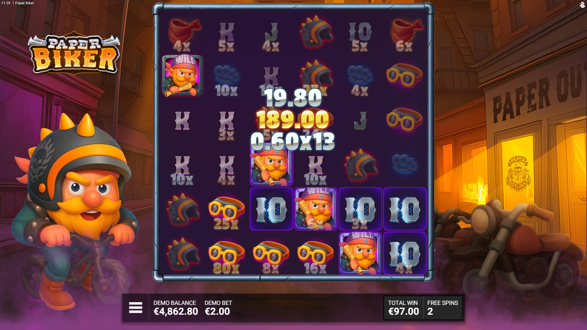 Paper Biker Free Spins Play