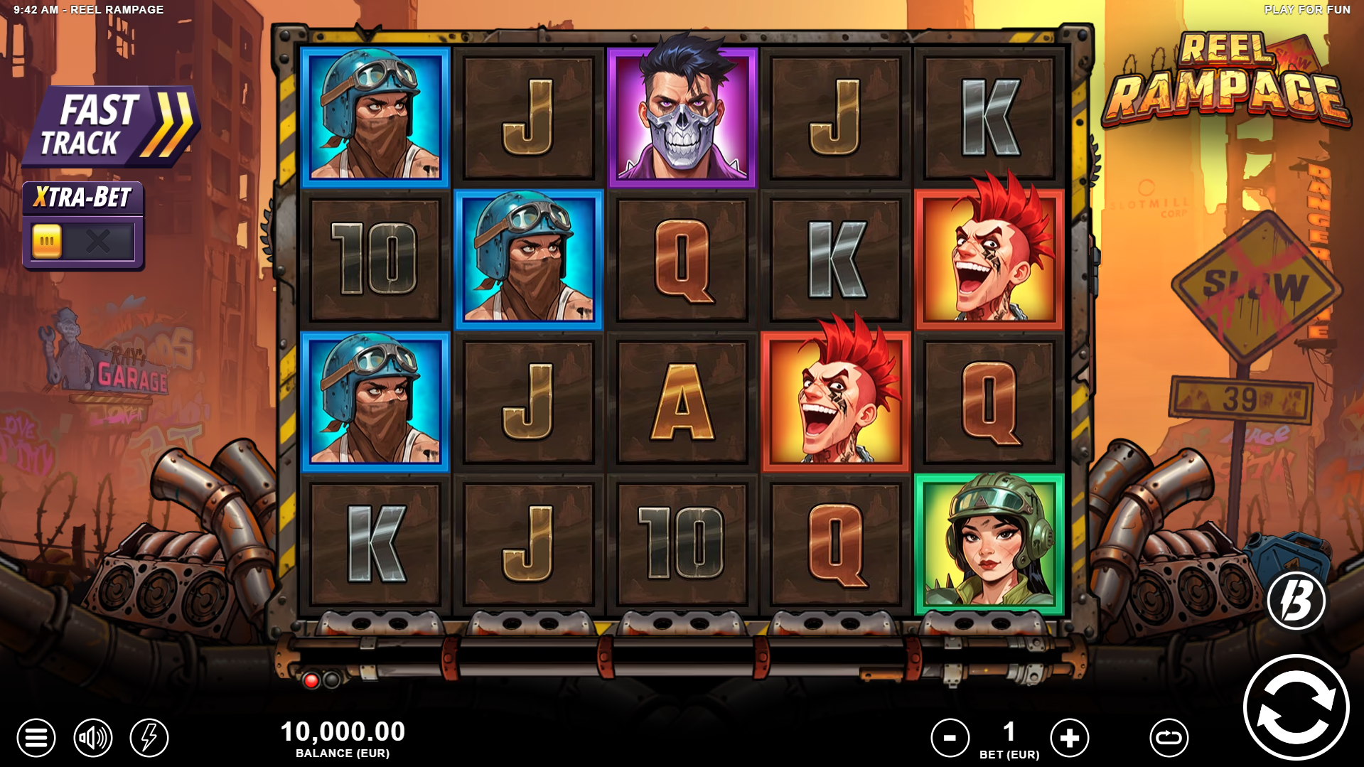 Reel Rampage Base Game Play