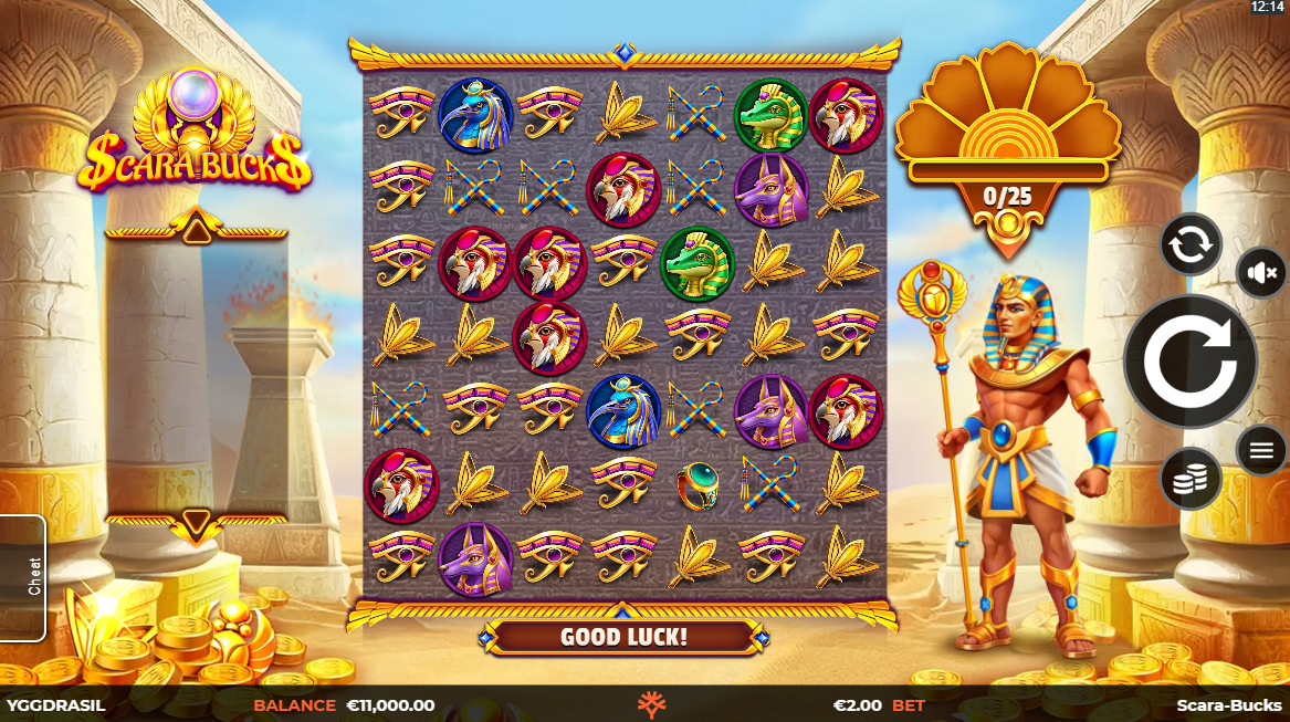 Scara-Bucks Base Game Play