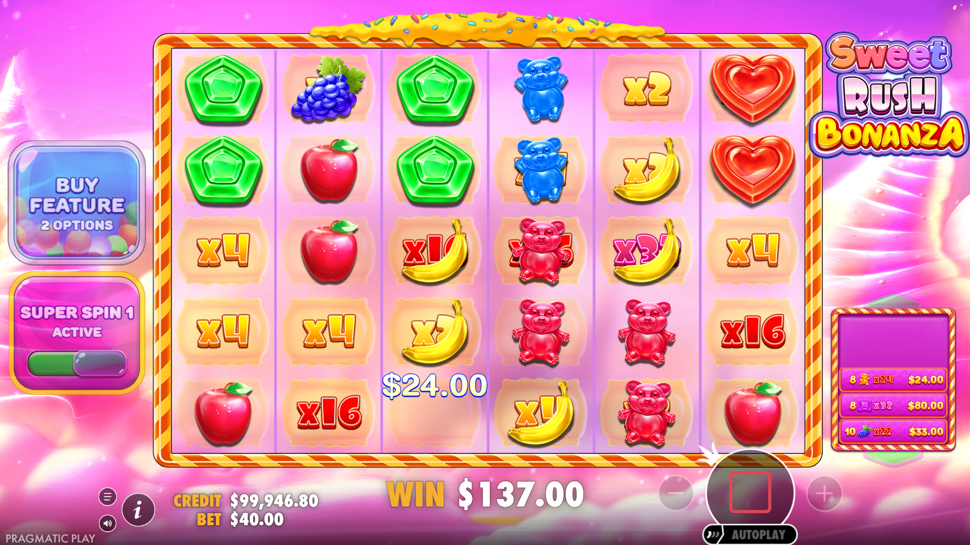 Each Winning Combination of Symbols Leaves Behind Marked Grid Spots and Doubling Multipliers, for Bigger Returns