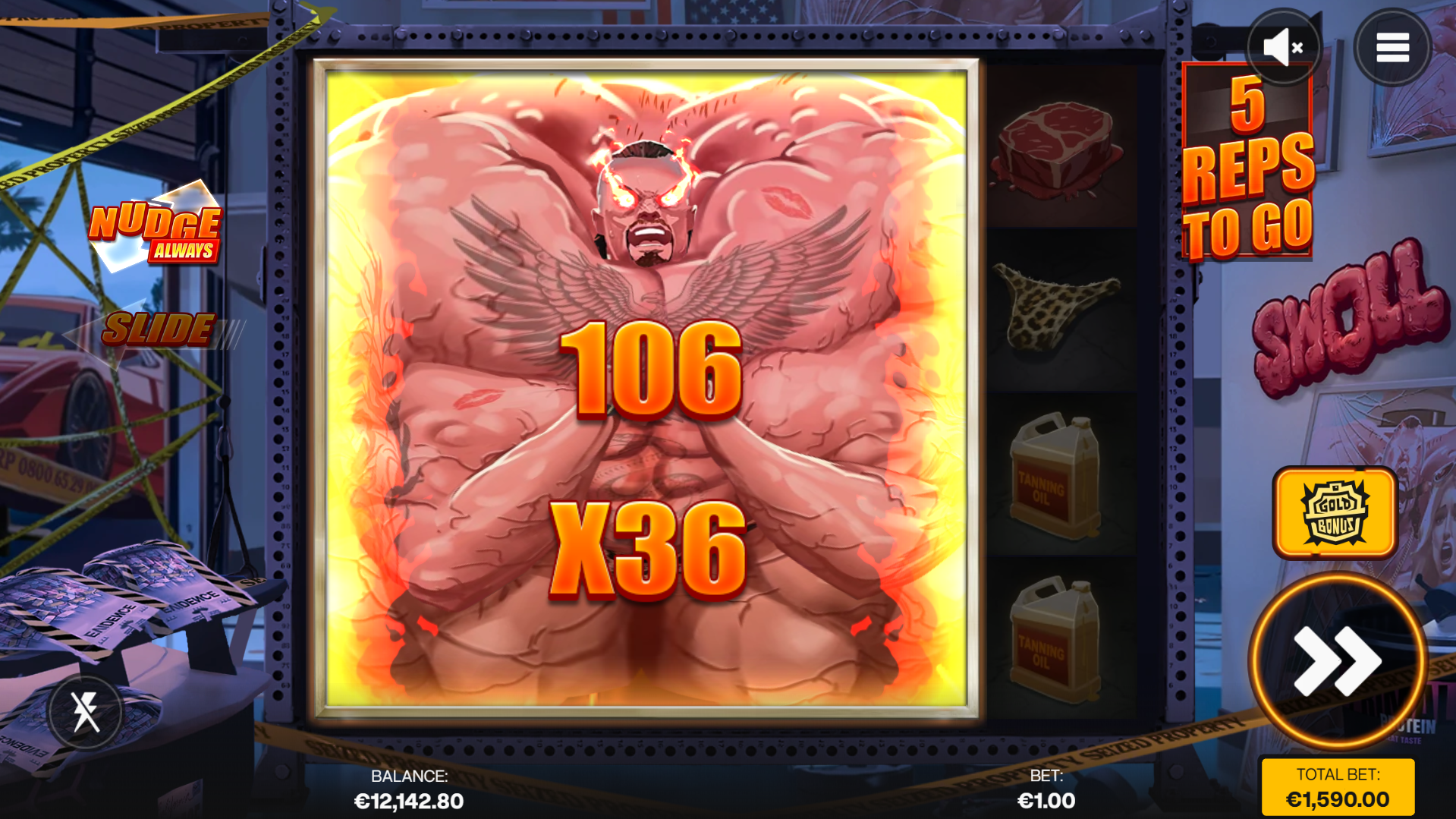 Swoll Free Spins Bonus Play