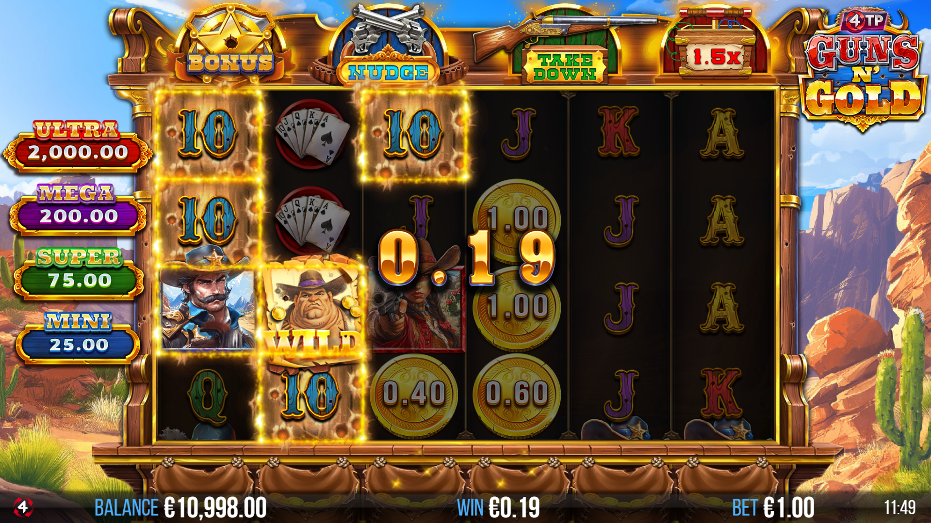 4TP Guns N' Gold Offers Players 4,096 Ways to Win