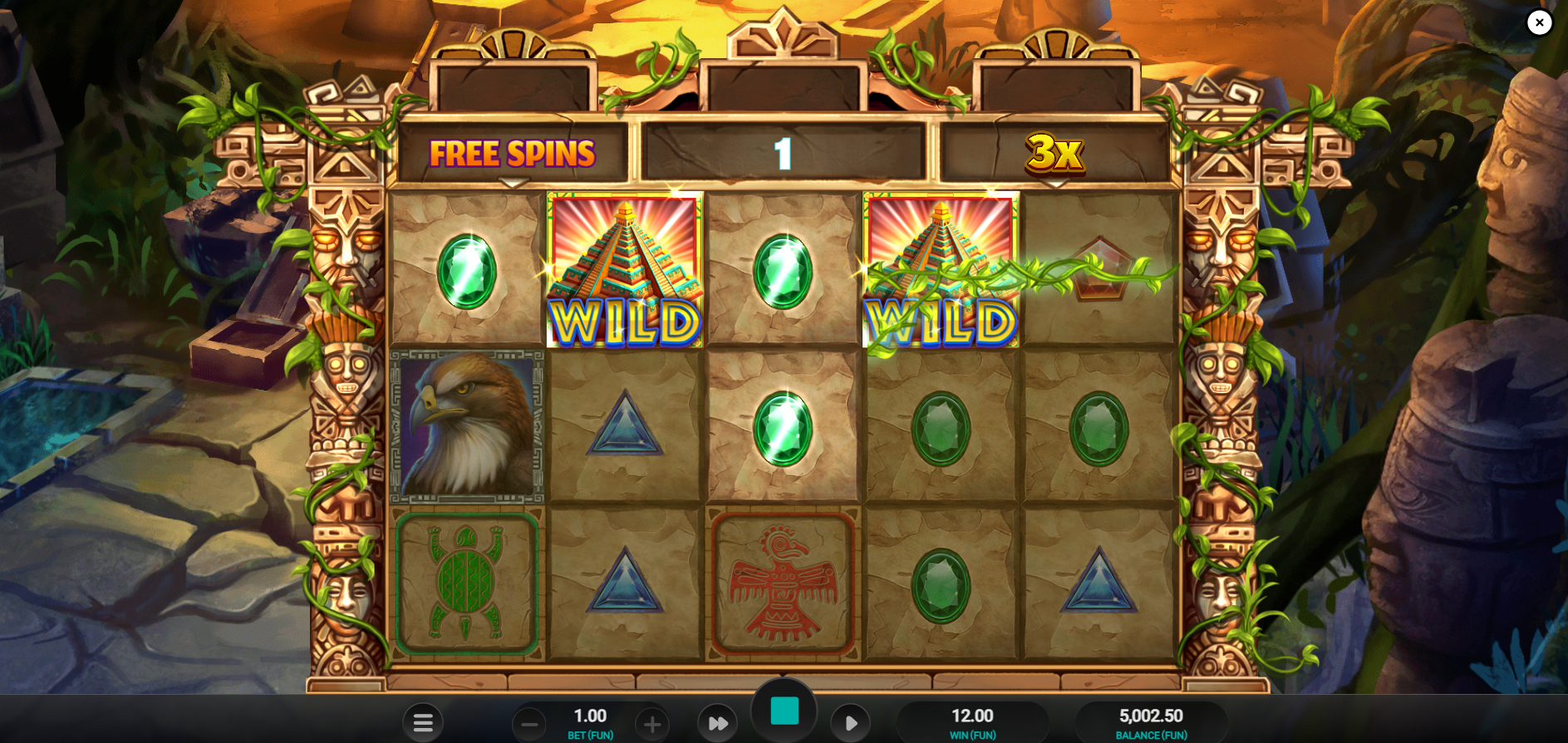 Masked Treasures Free Spins Mode