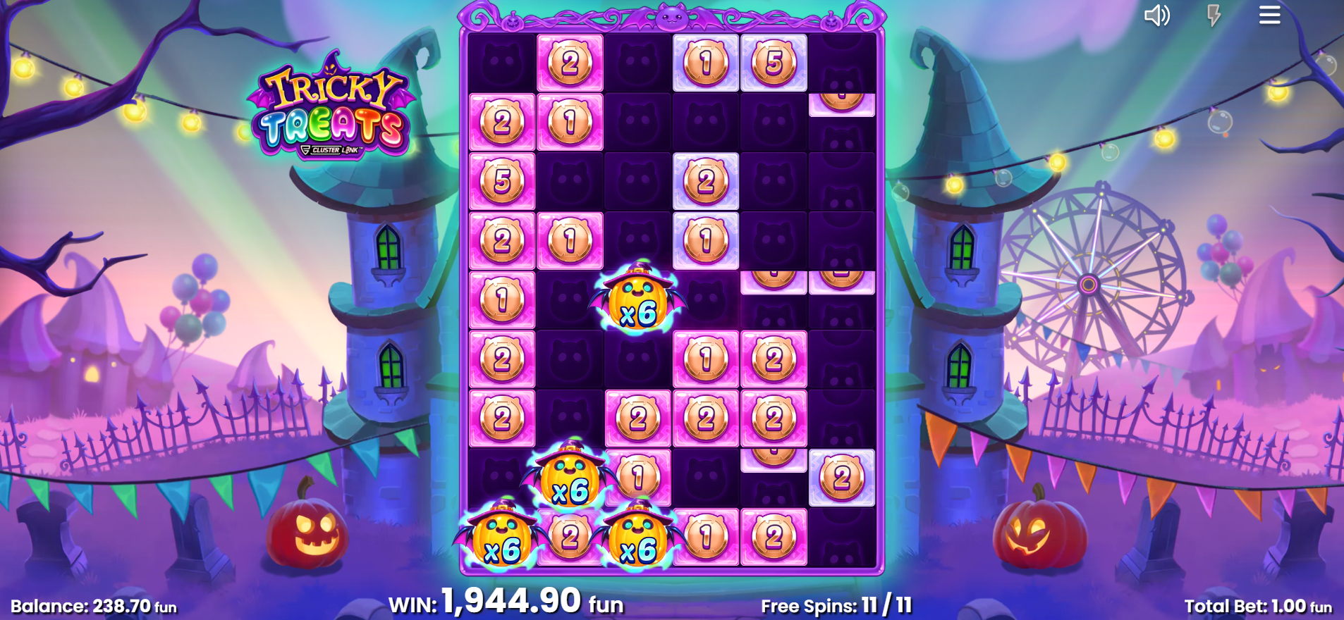 Tricky Treats Super Free Spins