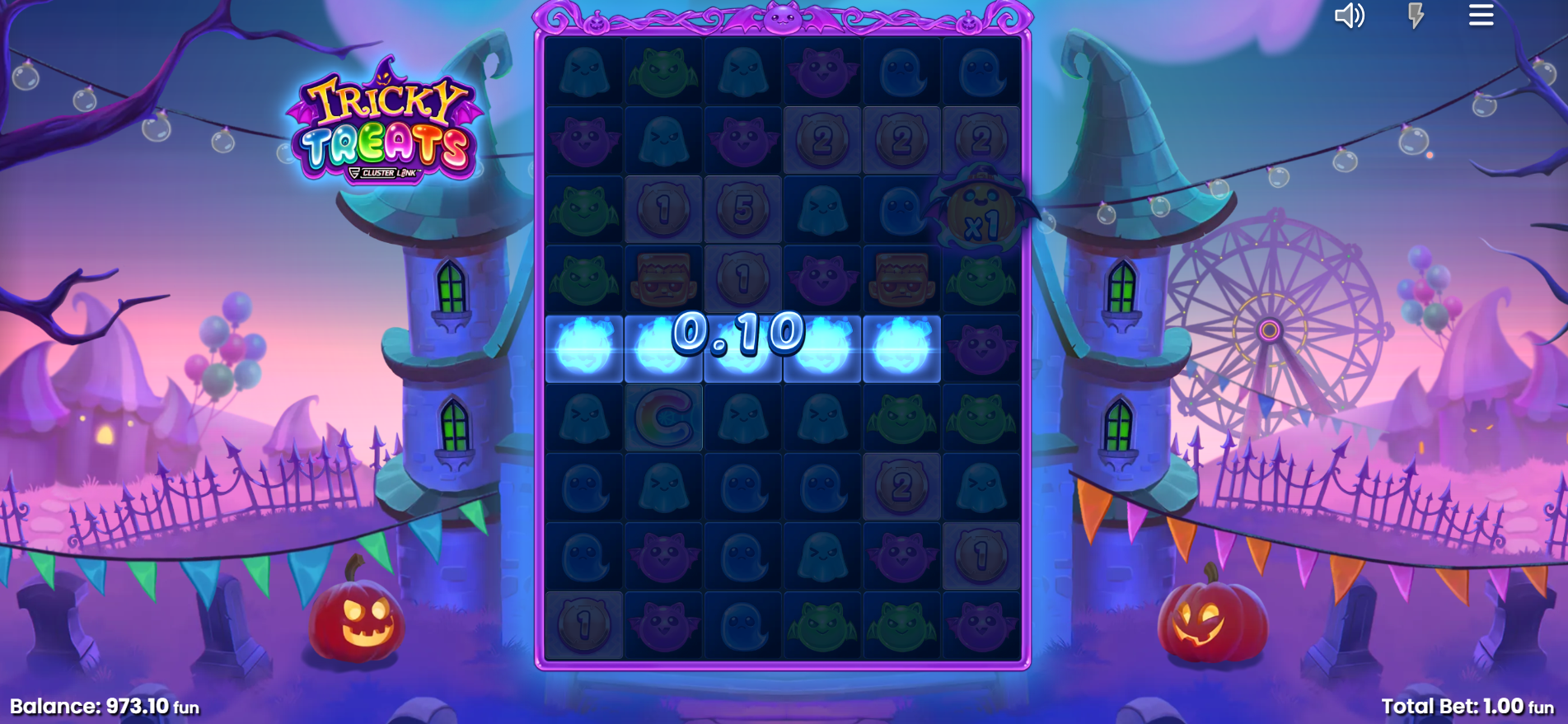 Winning Clusters Award Fixed Payouts Between 0.1x and 500x Your Bet