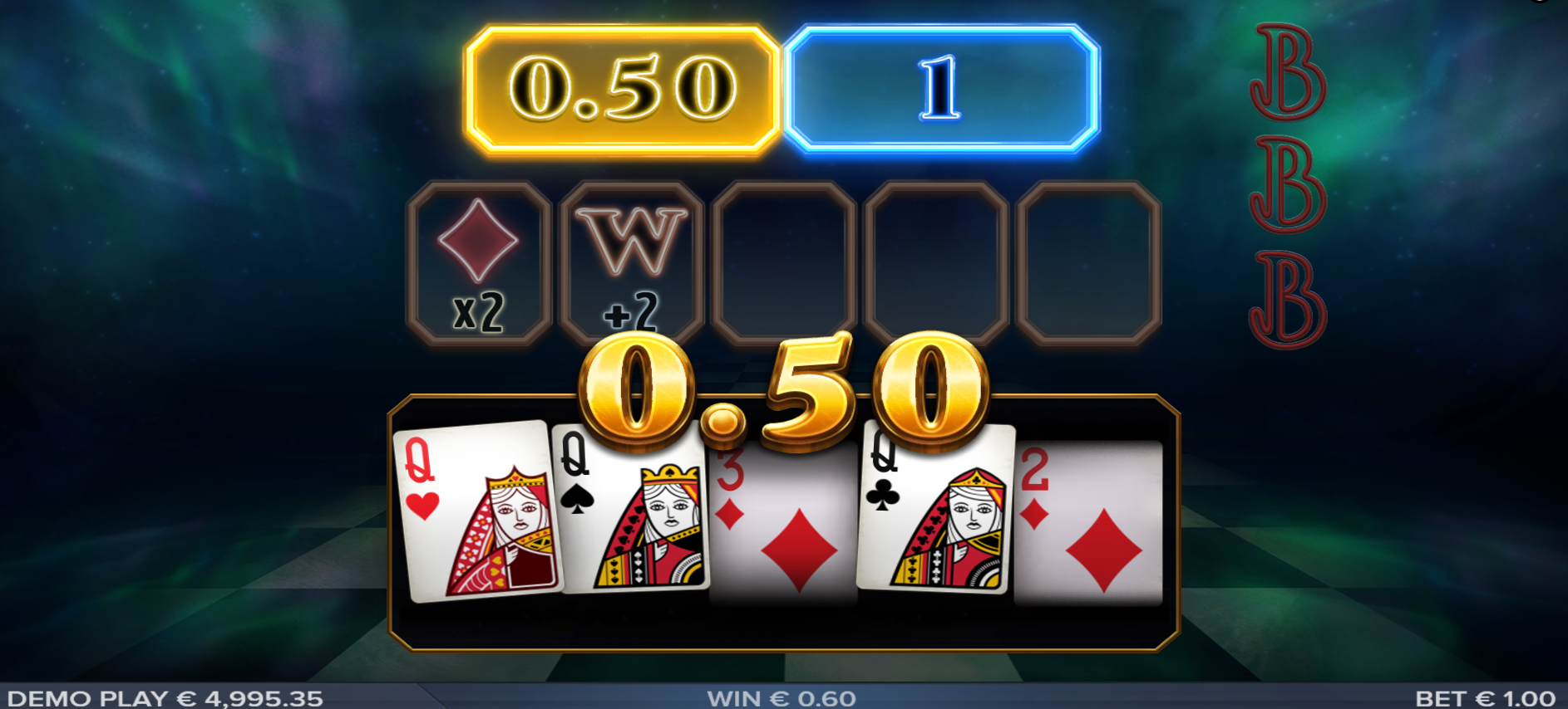 Winning Poker Hands Award Payouts Between 0.1x and 25x Your Bet