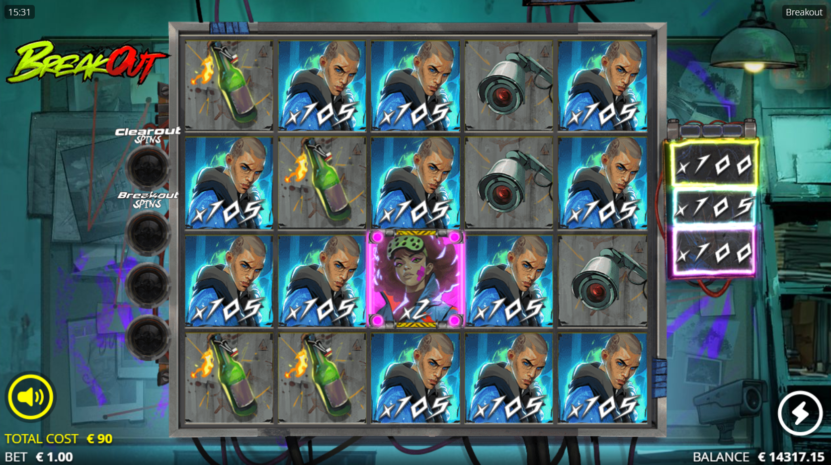 Land 6 or More Matching High-Paying Symbols to Trigger the Chain Reaction Respin Feature