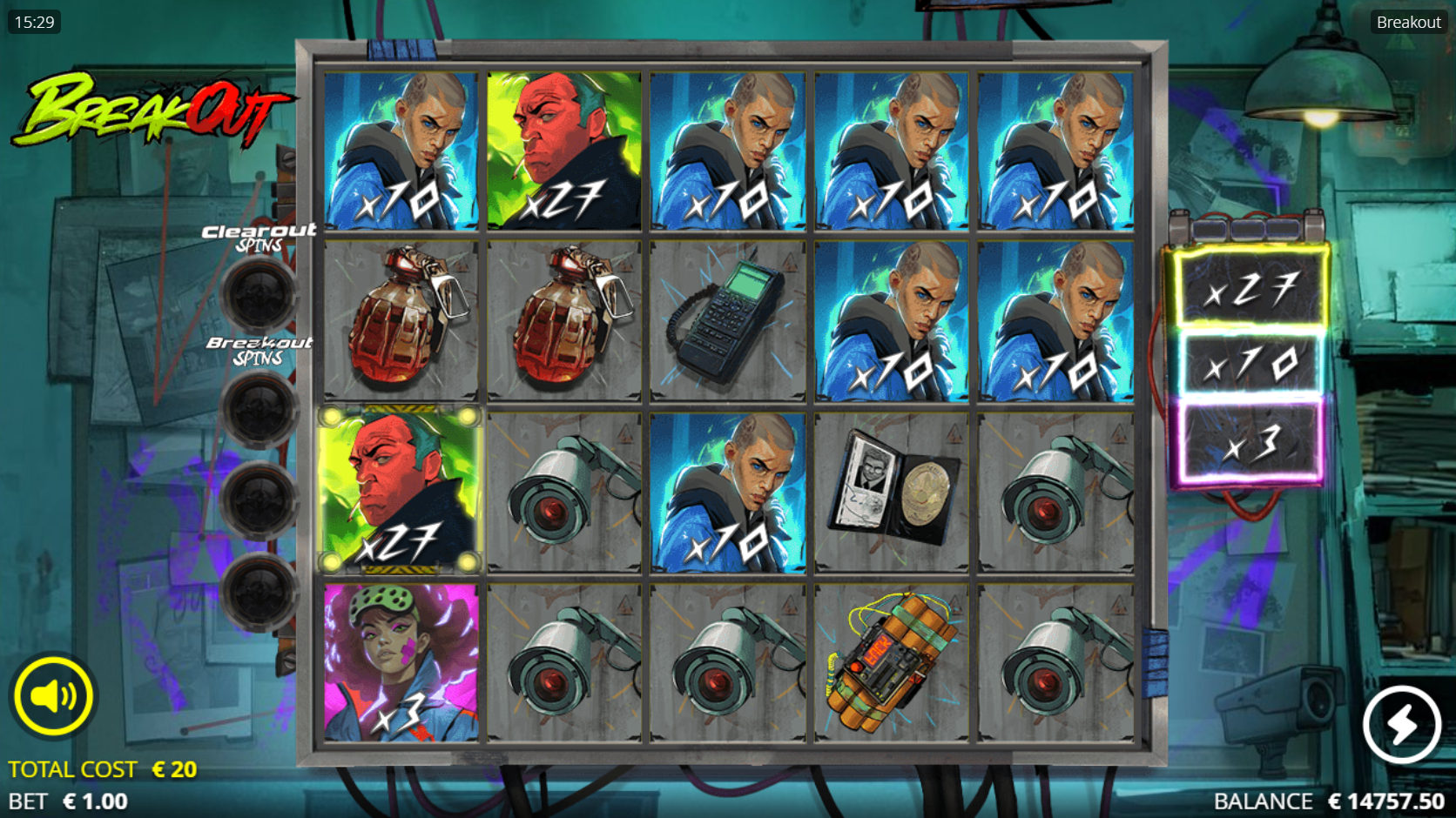 Syndicate Multipliers can Award High-Paying Symbols Win Multipliers up to 100x