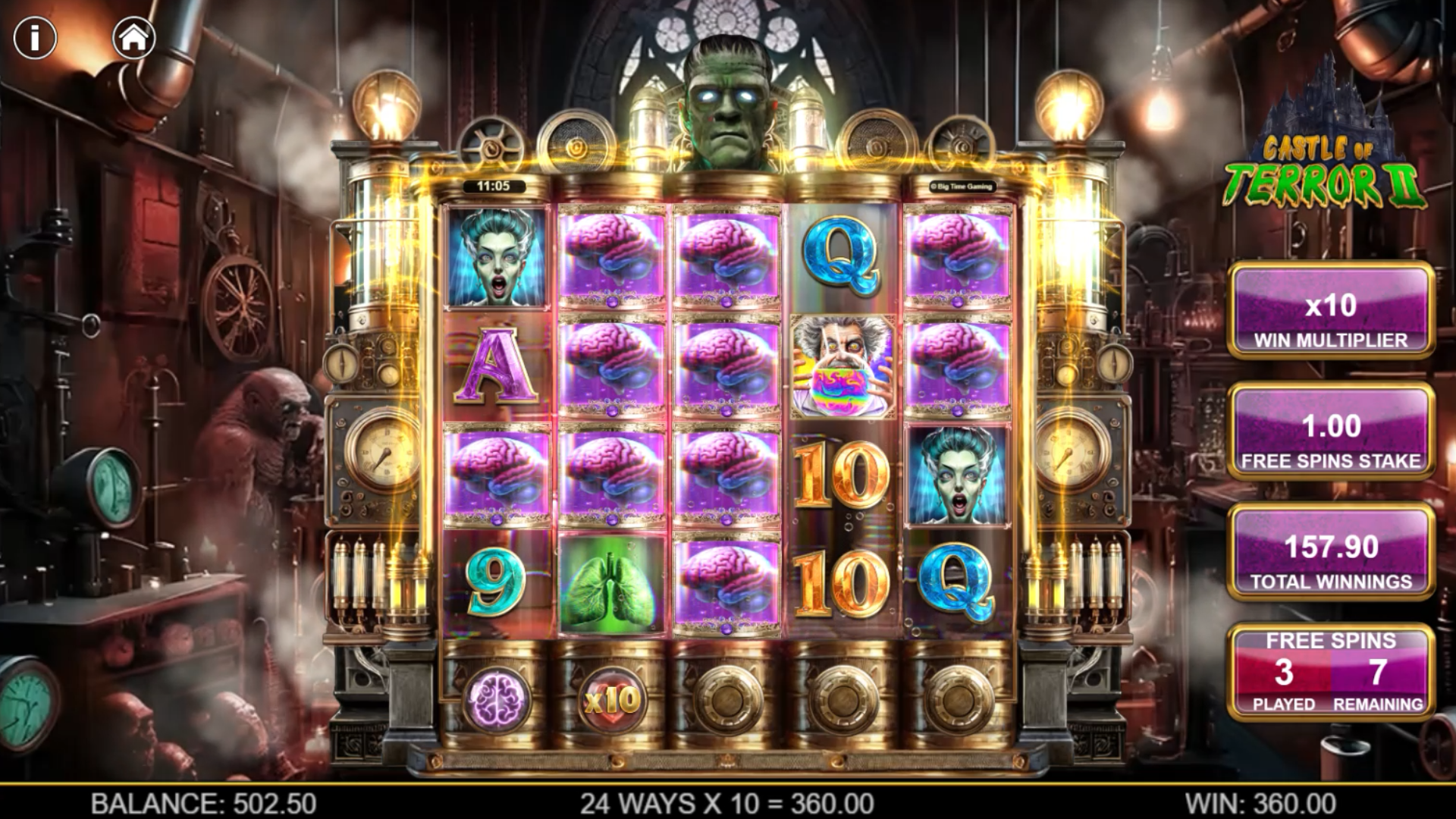 Castle of Terror 2 Free Spins Play