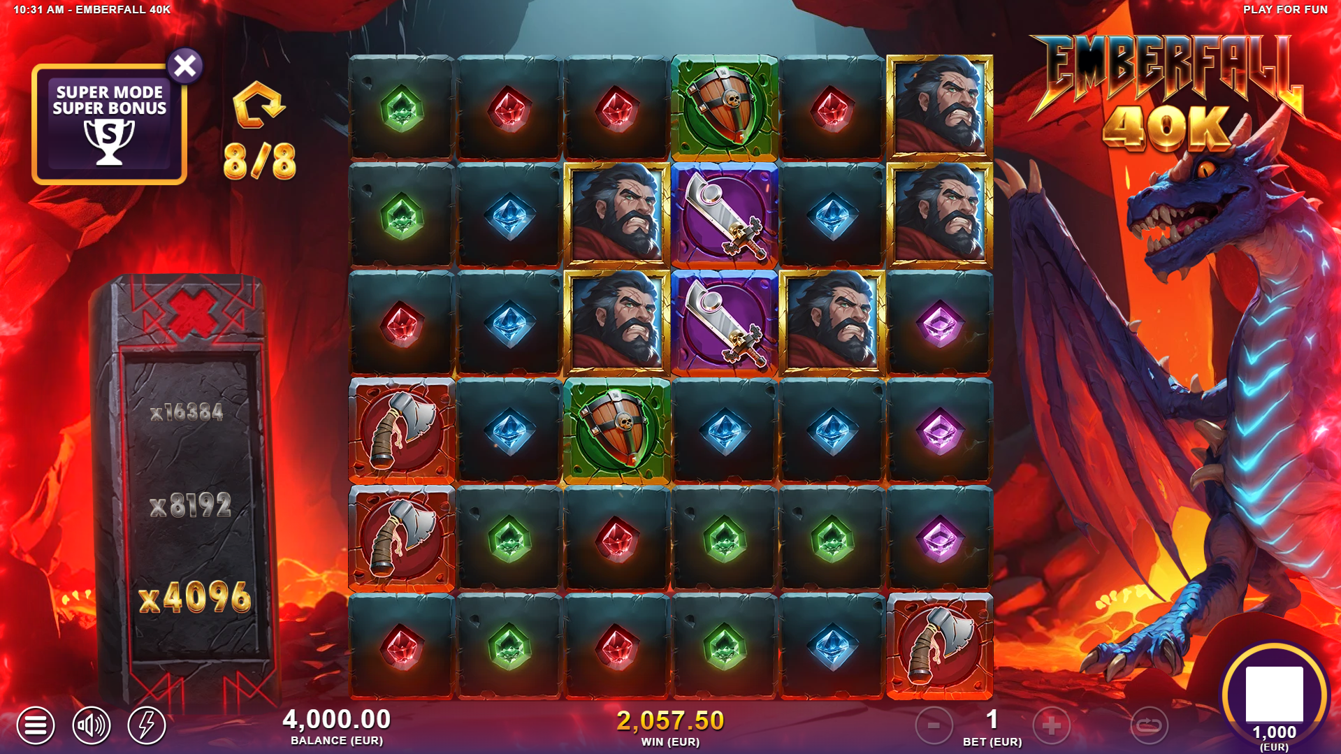 Emberfall 40K Super Bonus Play