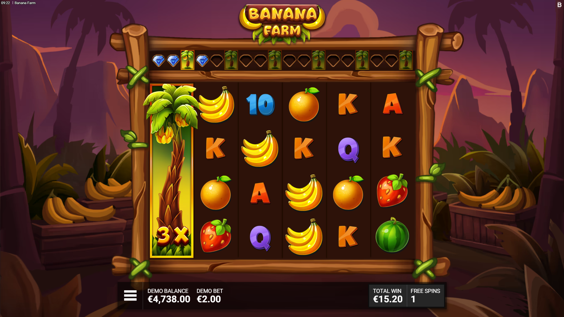 During Free Spins, Collect Scatter Symbols to Progress Through the Levels, Awarding Sticky Reel Multipliers and Additional Spins