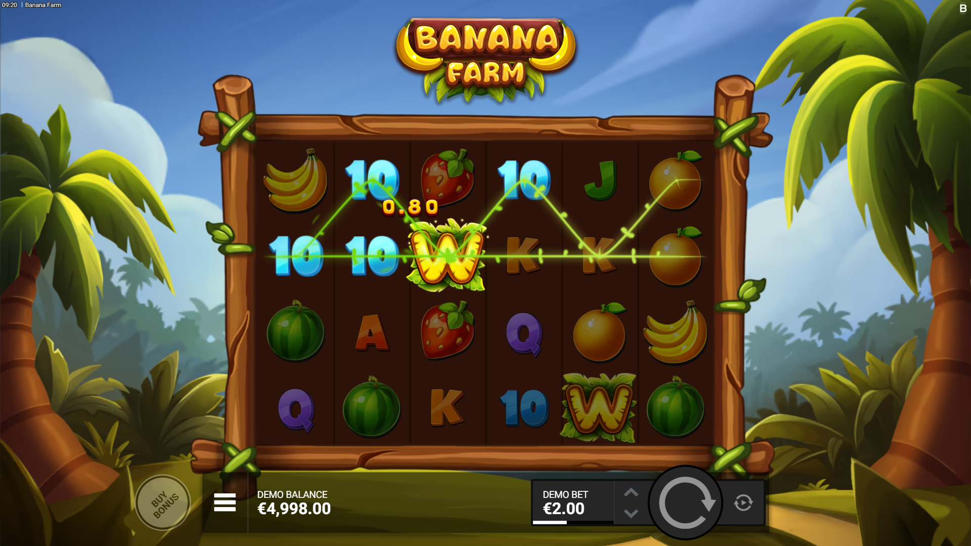 Banana Farm Offers Players 14 Fixed Paylines