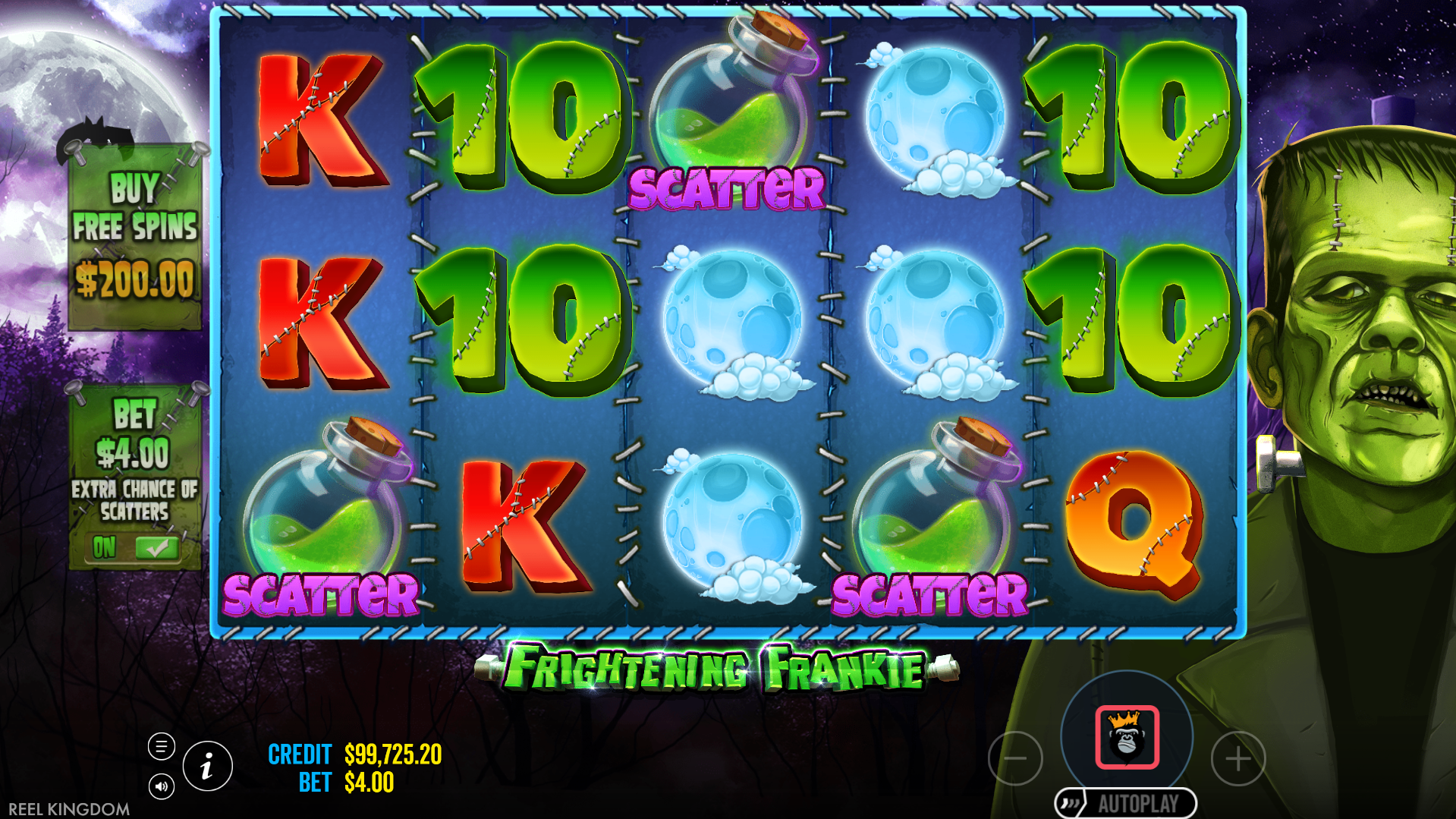 Land 3 or More Scatters to Trigger the Monster Trail Free Spins Bonus Round