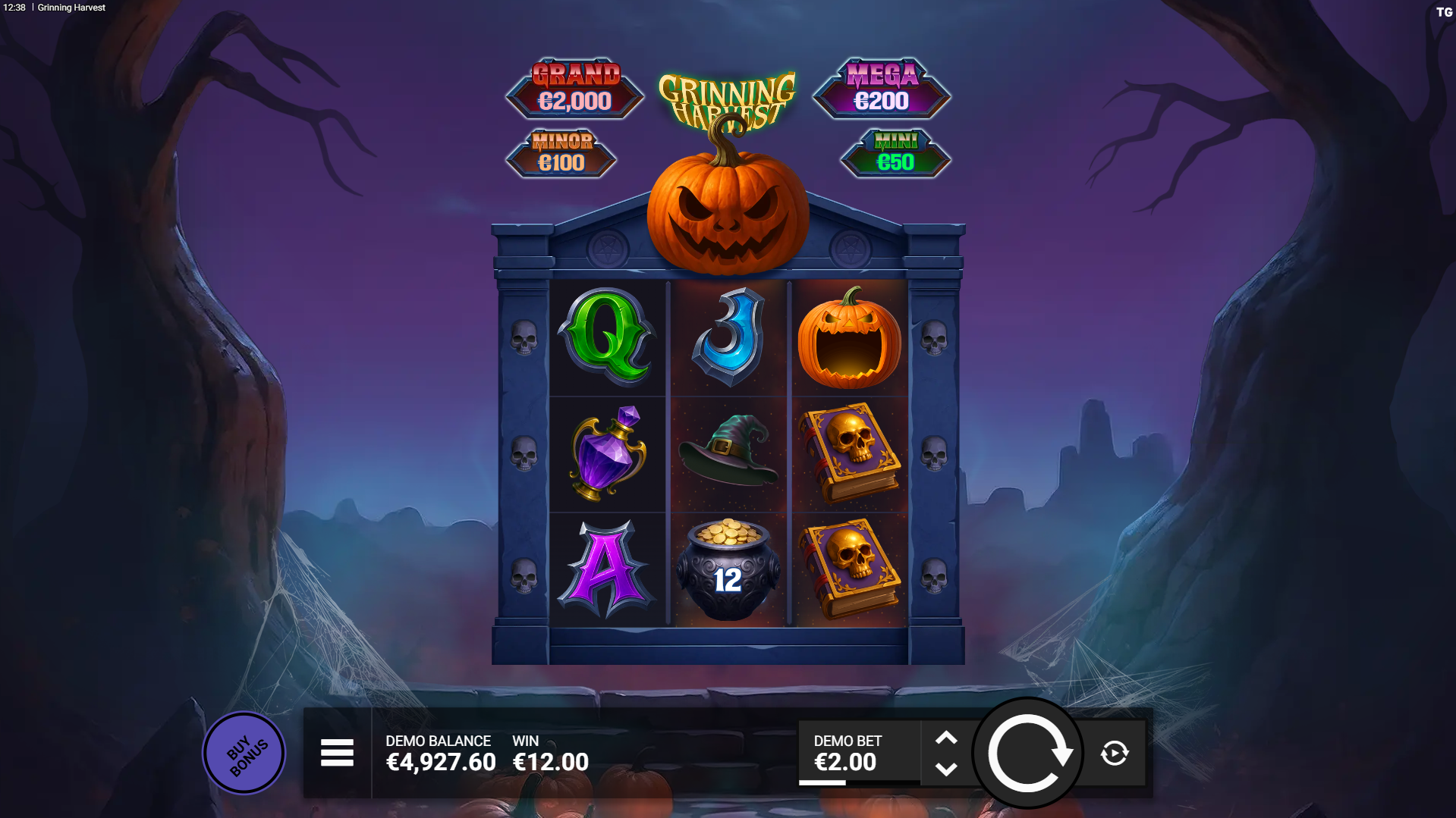 Land Pumpkin Symbols Alongside a Vault Collector for Instant Prize Opportunities