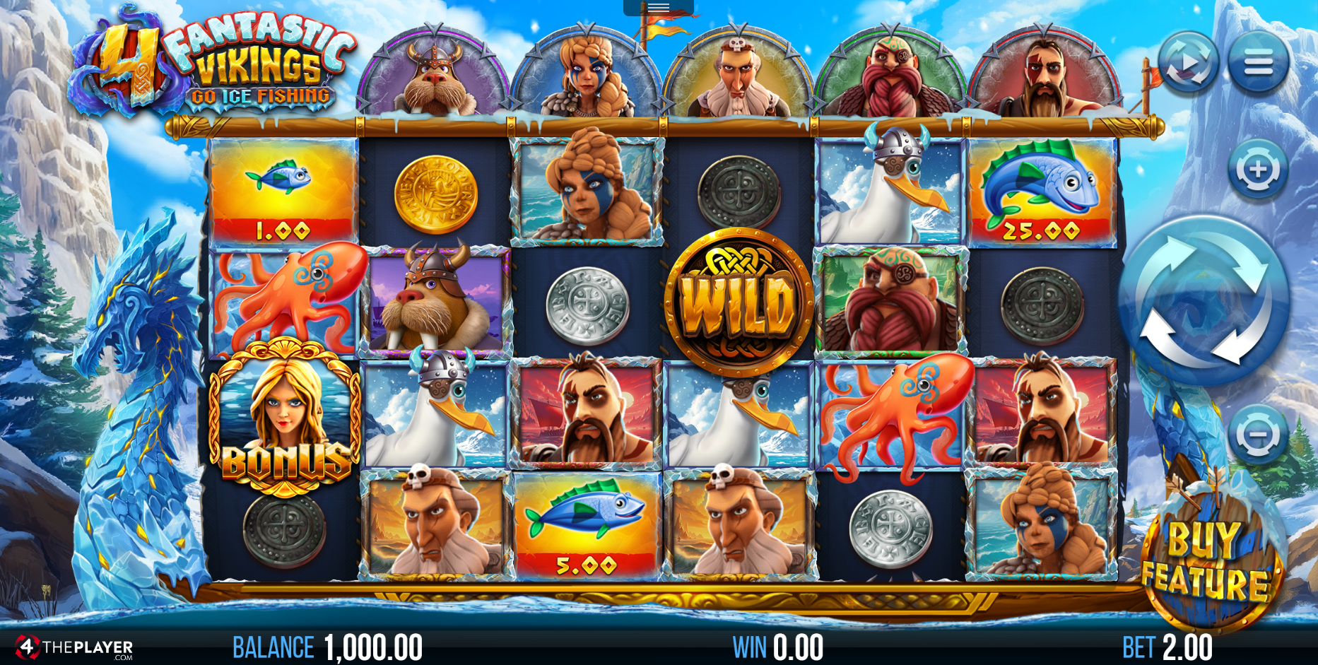 4 Fantastic Vikings Go Ice Fishing Base Game Play