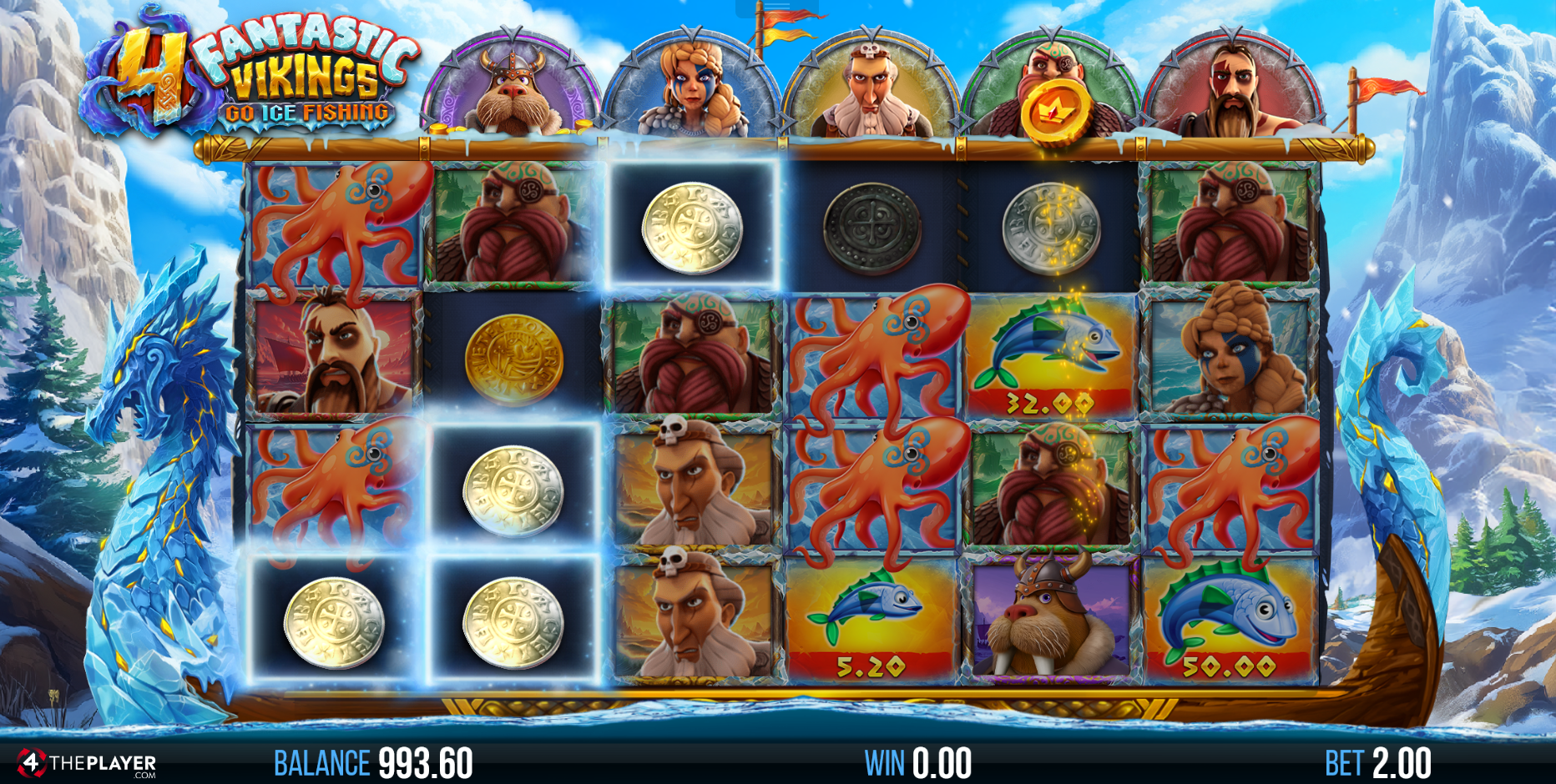 Collect Viking Coins During Base Game Play to Trigger the Respin Bonus with Berzerk Vikings
