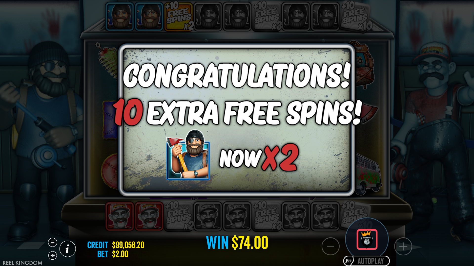 Collect Fisherman Wilds to Level Up, Awarding Additional Spins and Catch Multiplier Upgrades