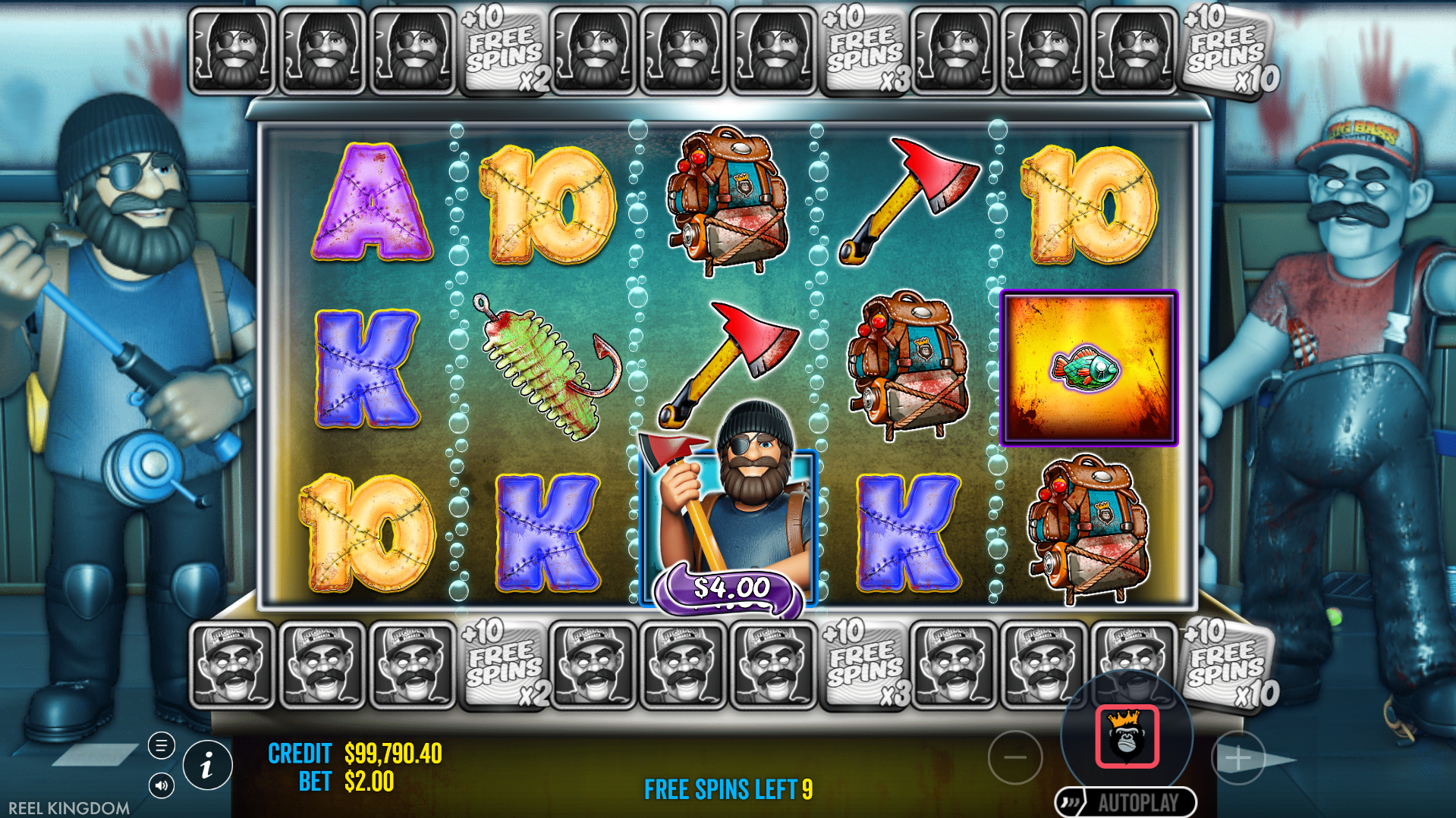 2 Wild Symbols Become Active During Free Spins, Each Able to Collect Money Symbols for Extra Rewards