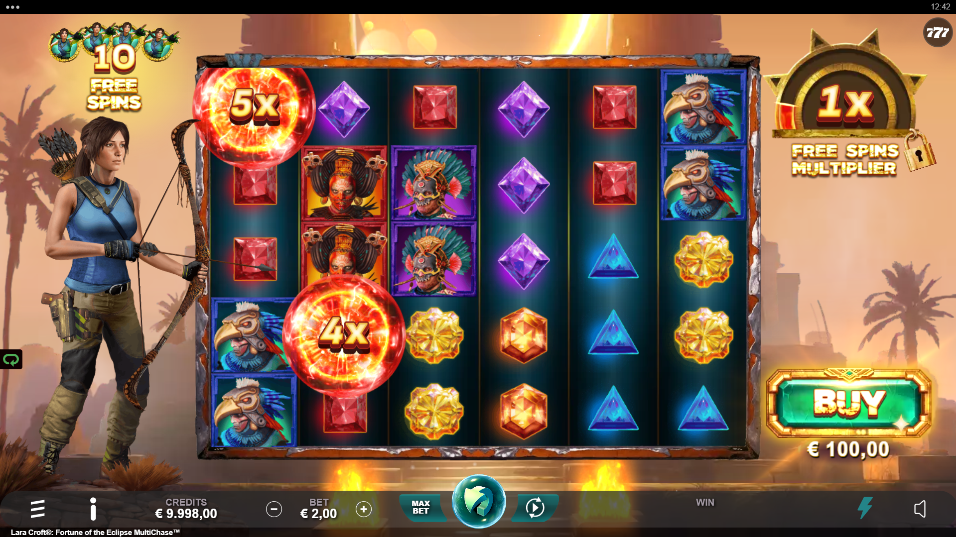 Lara Croft: Fortune of the Eclipse MultiChase Base Game Play