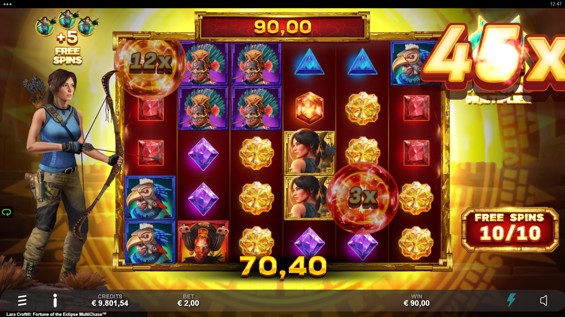 Lara Croft: Fortune of the Eclipse MultiChase Free Spins Play