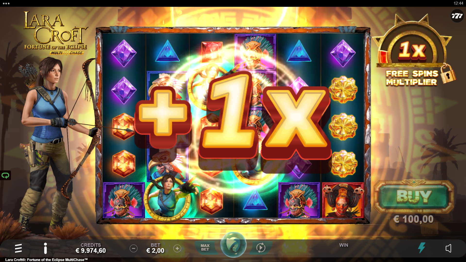 Land 3 Scatter Symbols During a Spin to Increase the Starting Free Spins Multiplier Value