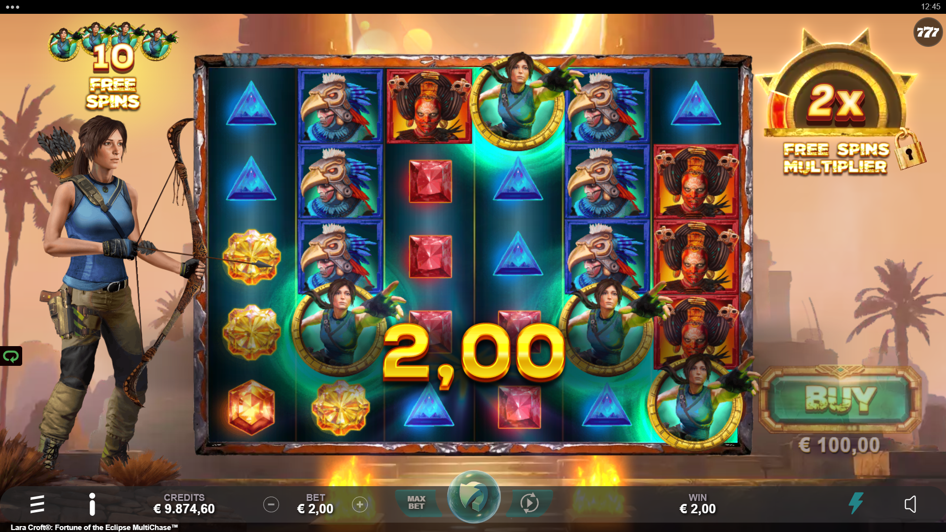 Land 4 or More Scatters to Trigger the Free Spins Bonus Round