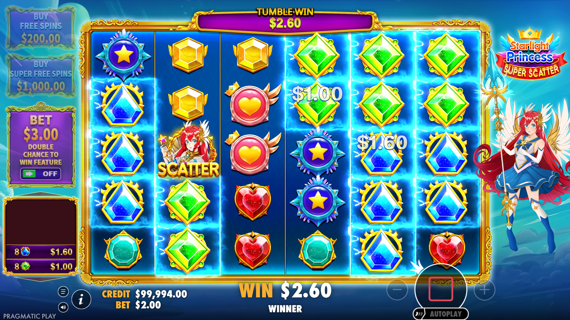 Land 8 or More Matching Symbols Within the Game Grid to Win