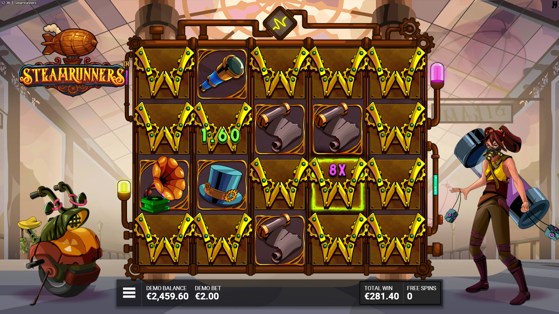 Steamrunners Free Spins Bonus Play