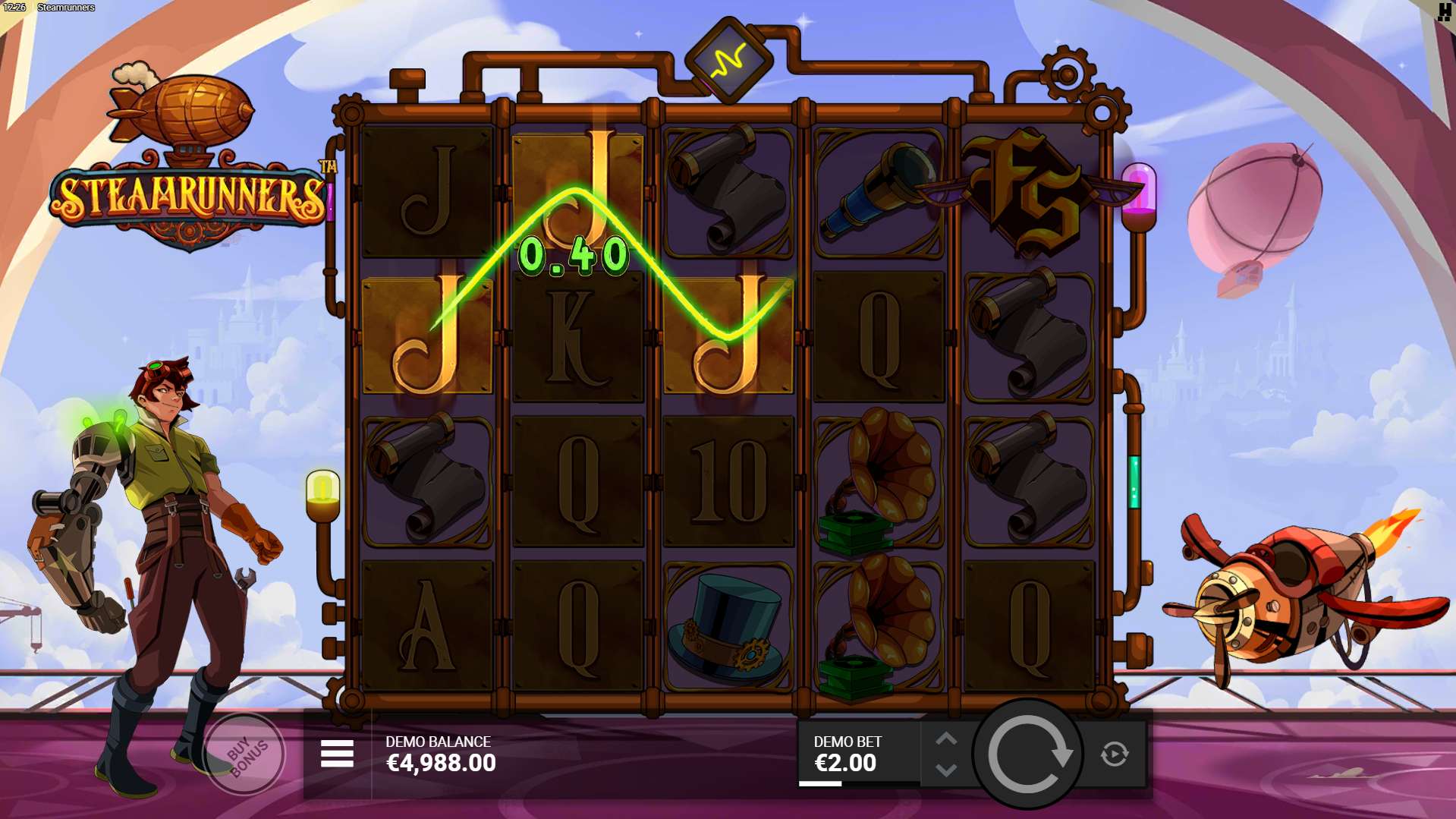 Steamrunners Offers Players 14 Fixed Paylines