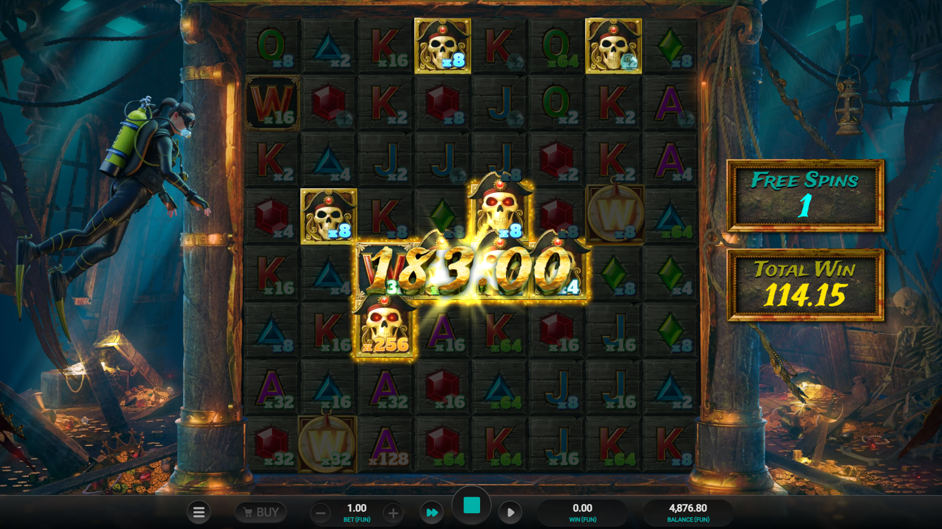 During Free Spins, the Game Grid Remains Fully Open, with Position Multipliers Becoming Persistent Throughout