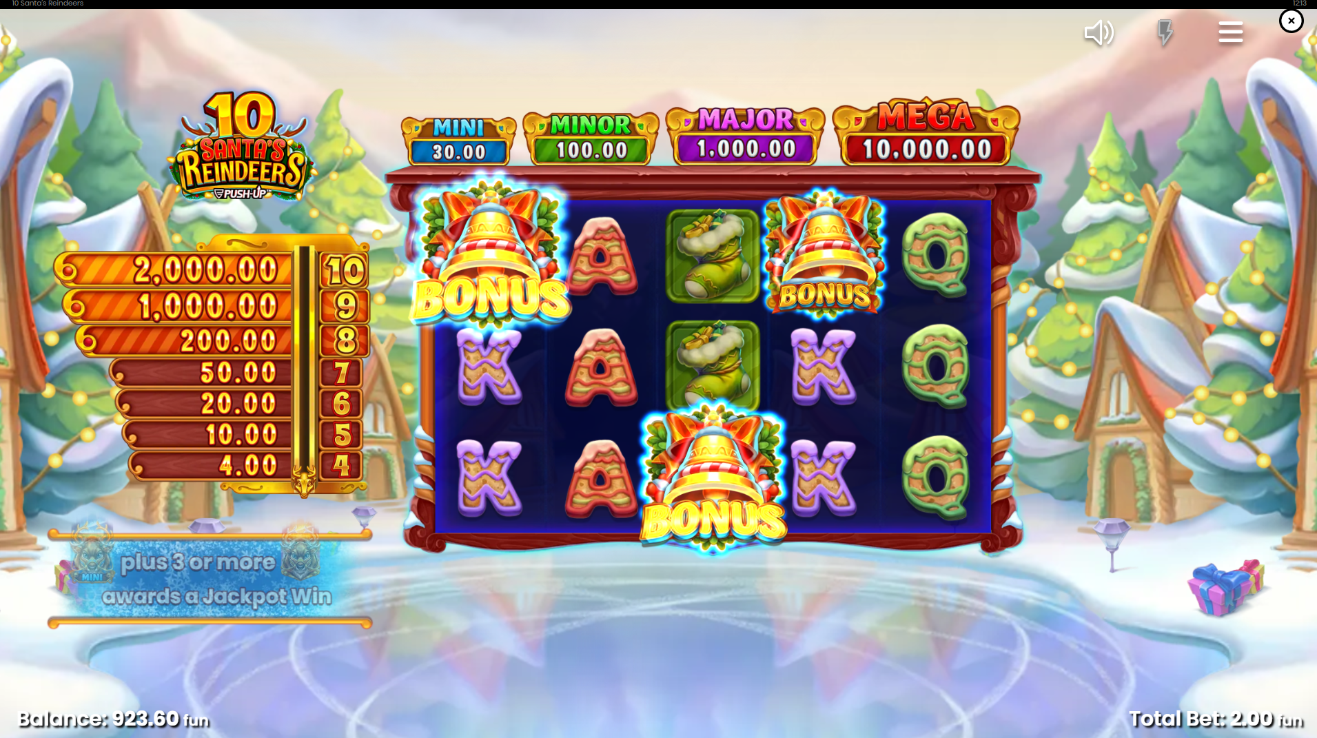 Land 3 or More Scatters to Trigger the Free Spins Bonus Game