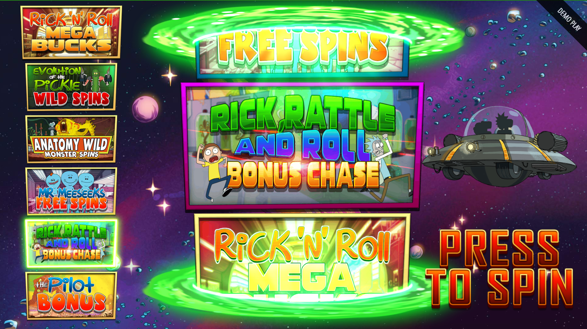 Rick and Morty Bonus Games