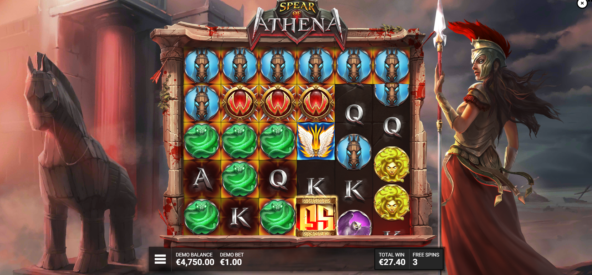 Spear of Athena Siege of Troy Free Spins