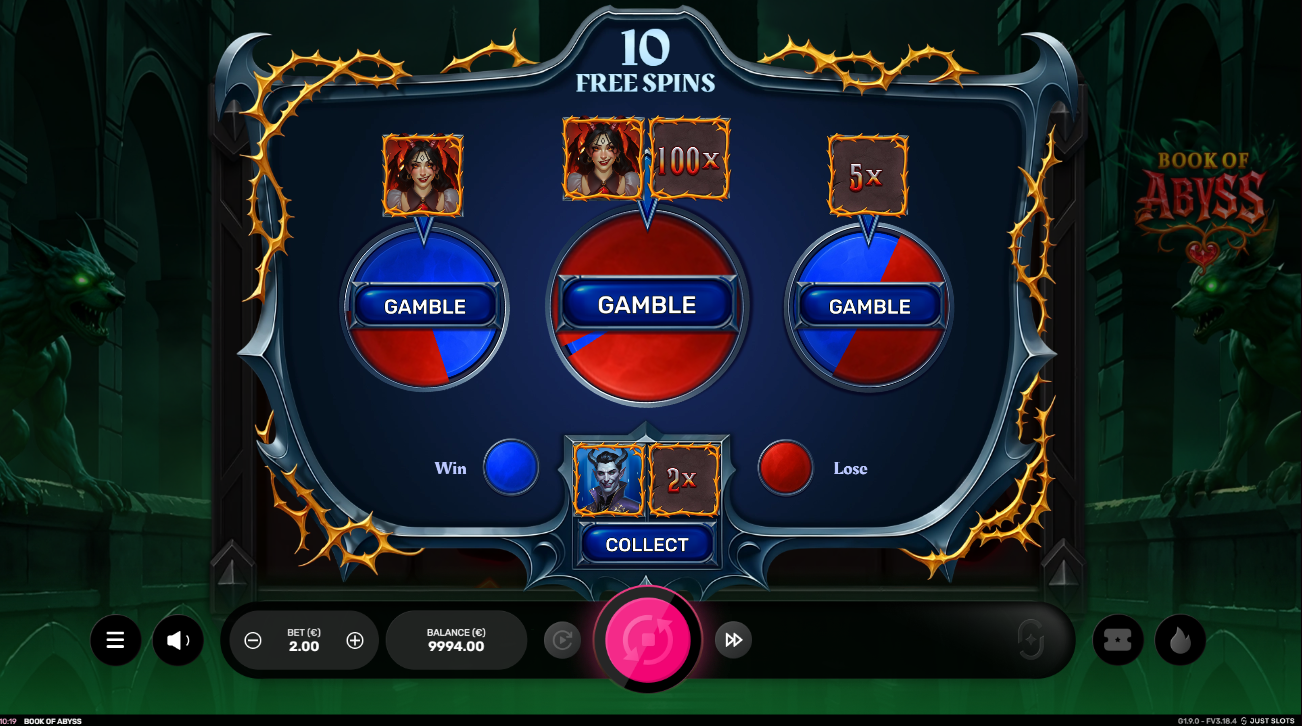 Before the Free Spins Bnus Begins, a Random Expanding Symbol and Multiplier are Selected, with the Chance to Gamble for Higher