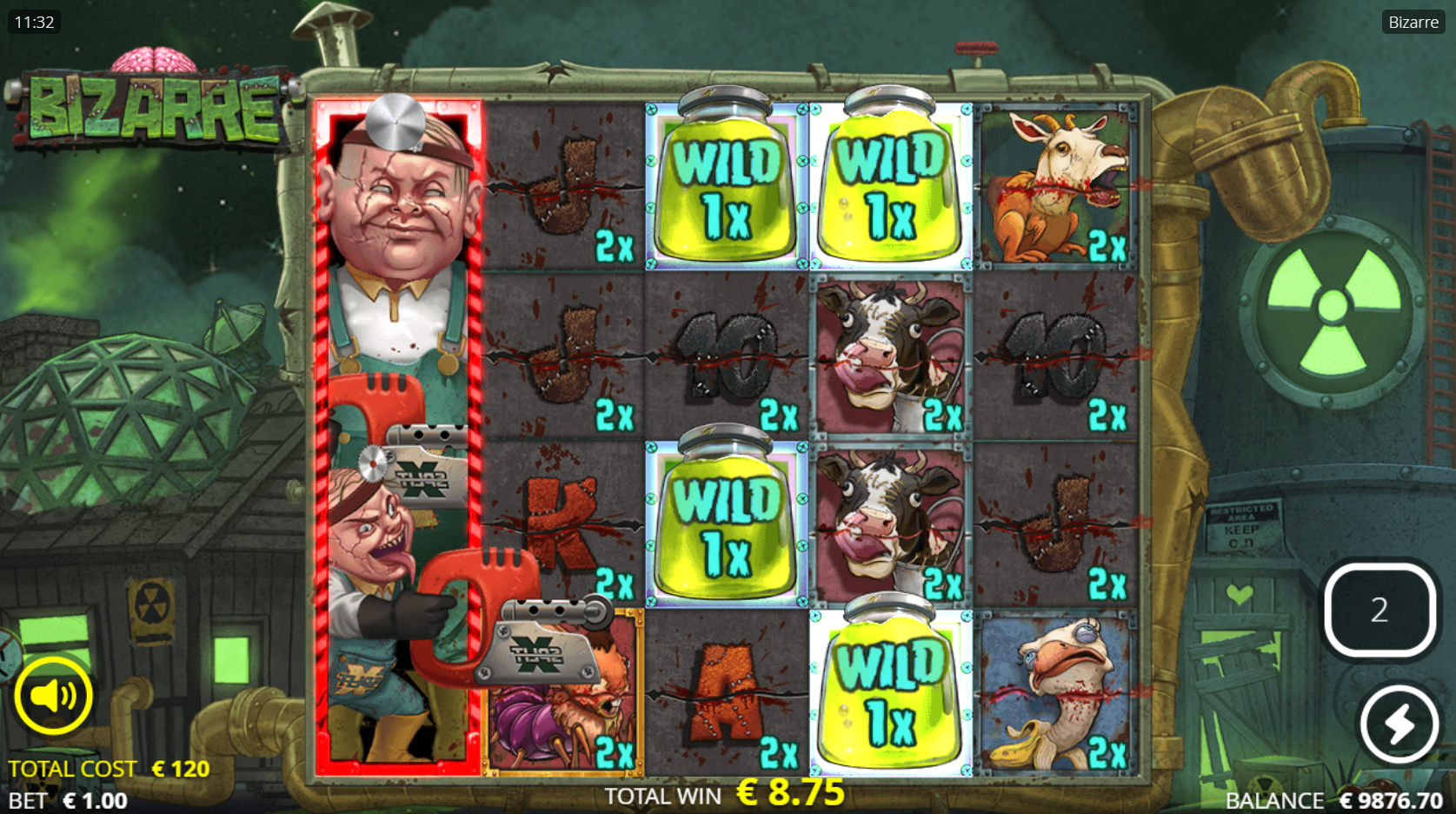 During Free Spins, Wild Symbols Become Sticky, Doubling their Multiplier Value when Affected by an xSplit Symbol