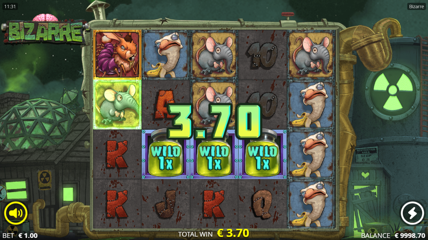 Bizarre Offers Players 20 Fixed Paylines