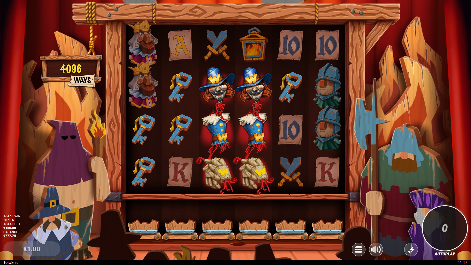 Trigger the Free Spins Bonus with 5 Scatters for the Quartered Spins