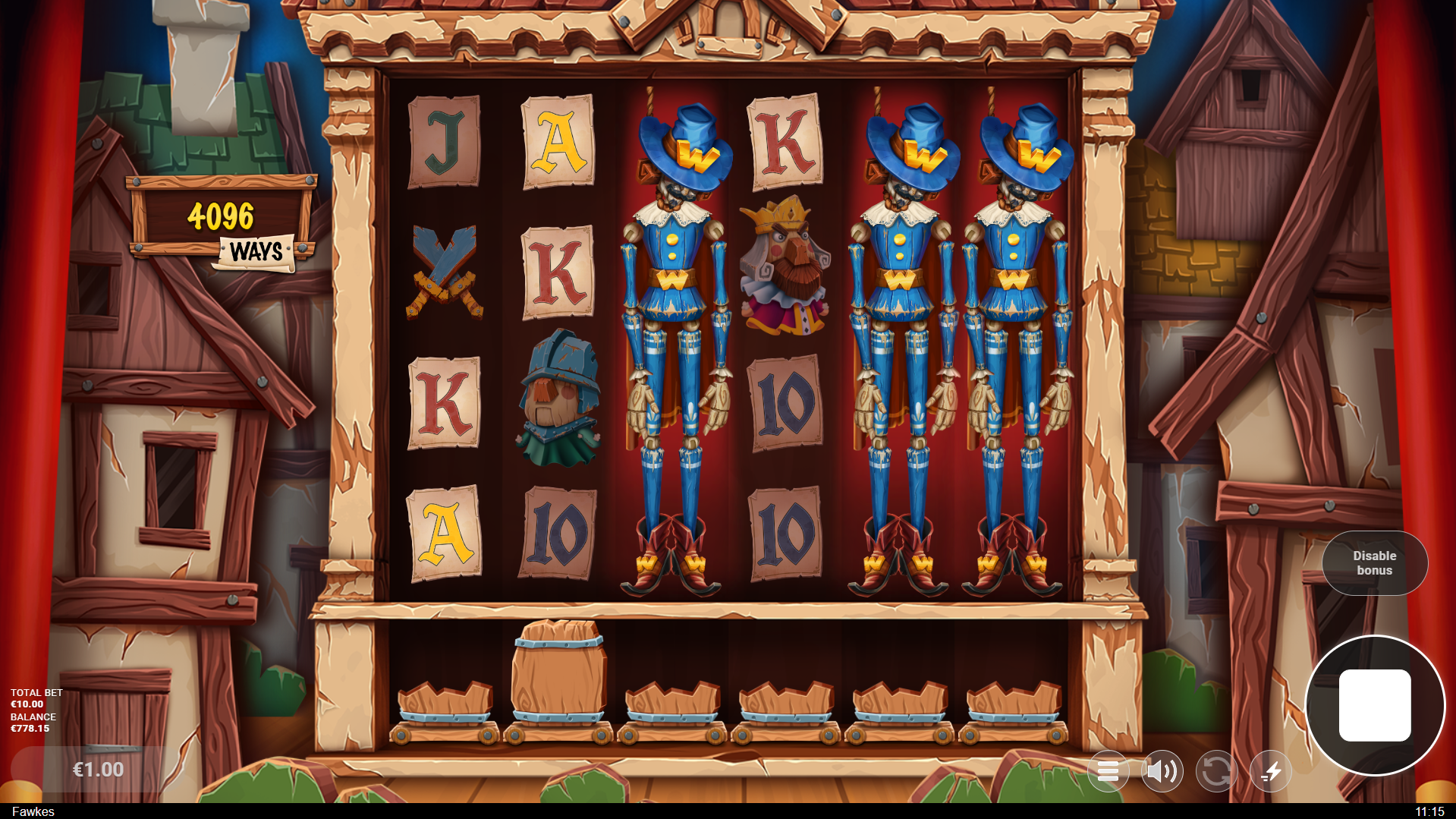 Land Wild Symbols Alongside Gunpowder Barrels within the Gunpowder Cache Reel to Activate Execution Modifiers